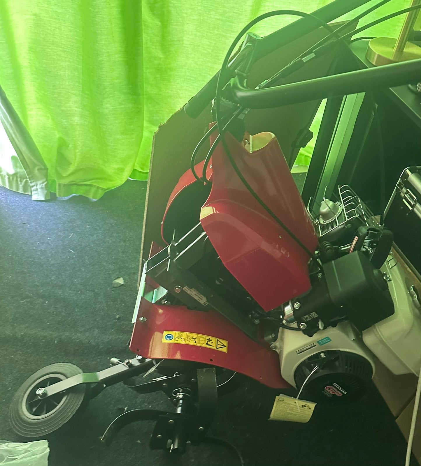 Motoculteur Honda FG320, Enlèvement