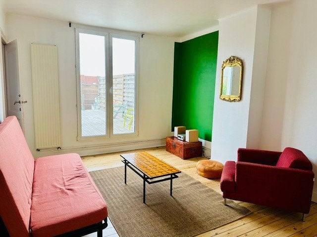 Duplex meublé avec terrasse, quartier calme et sympa, Immo, 50 m² ou plus, Bruxelles