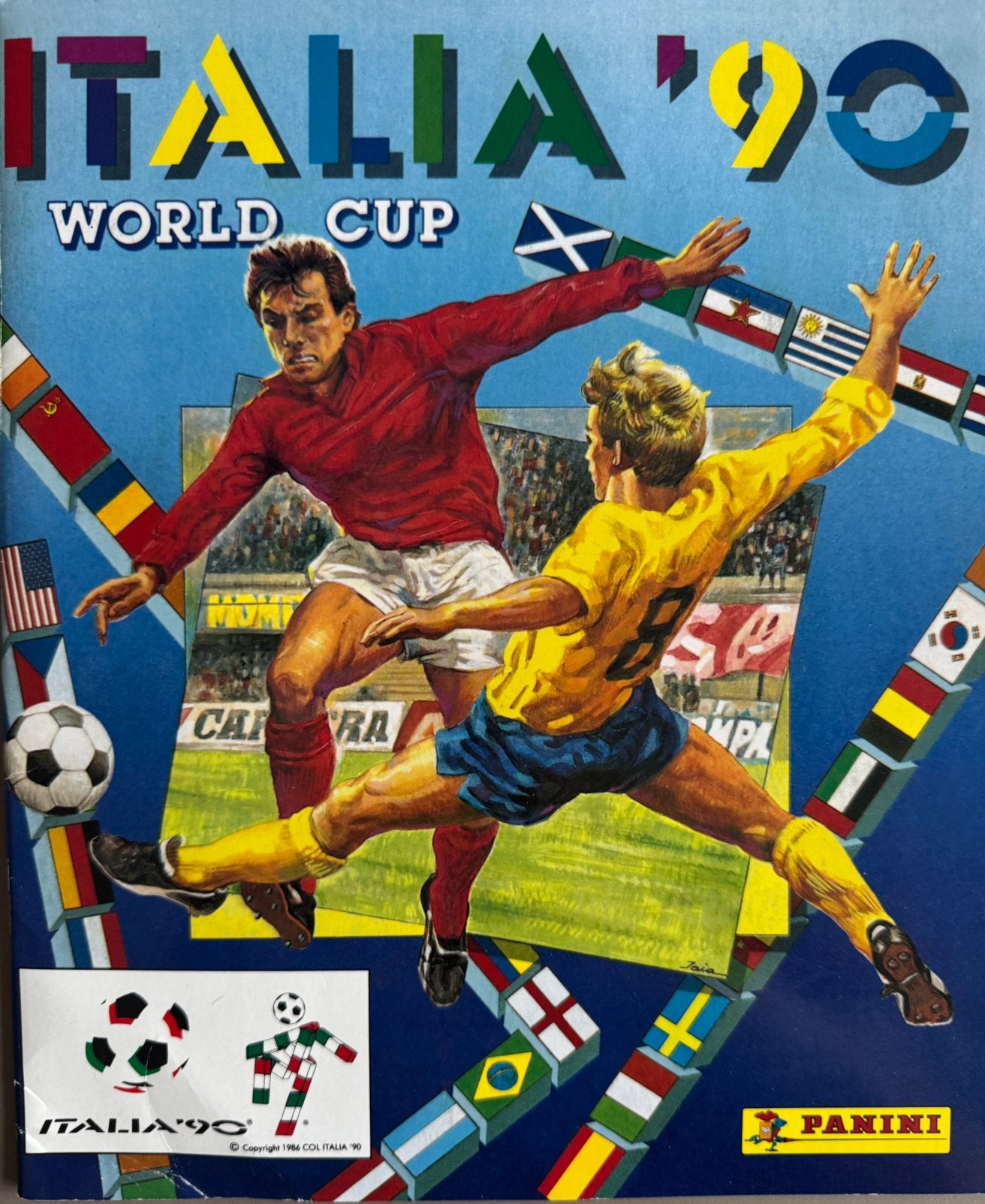 Panini Italia ’90 World Cup – Gedrukte Referentieversie, Hobby & Loisirs créatifs, Autocollants & Images, Utilisé, Enlèvement
