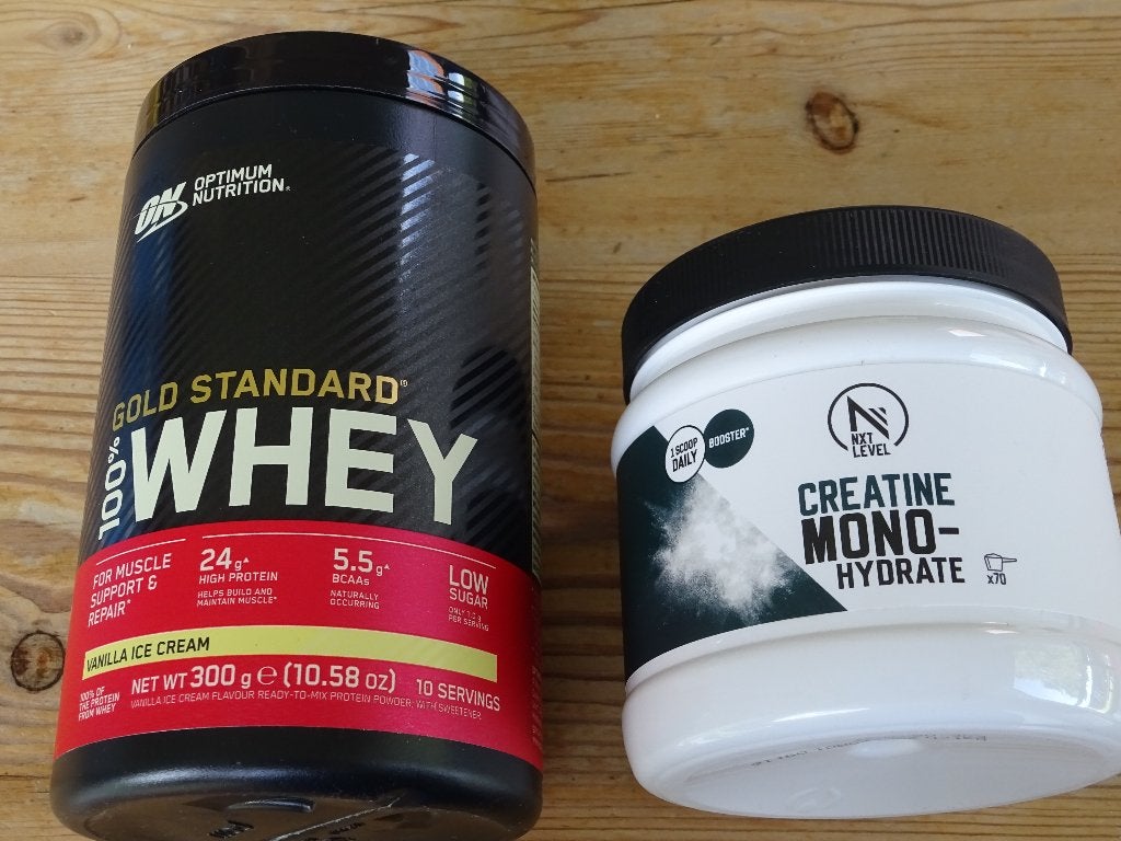 Creatine Monohydrate + whey vanille, Ophalen of Verzenden, Nieuw, Poeder of Drank