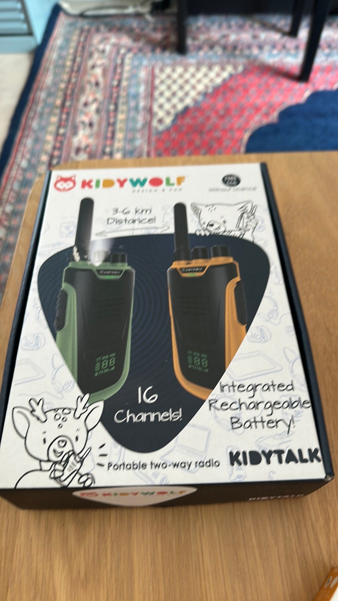 Kidywolf walkietalkie, Telecommunicatie, Portofoons en Walkie-talkies, Ophalen, Nieuw, 2 to 5 km, Portofoon of Walkie-talkie