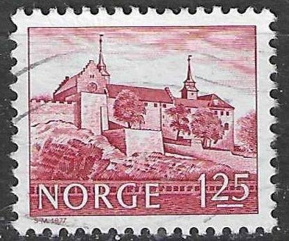 Norvège 1977 - Yvert 695 - Château d'Akershus (ST), Envoi, Norvège, Affranchi