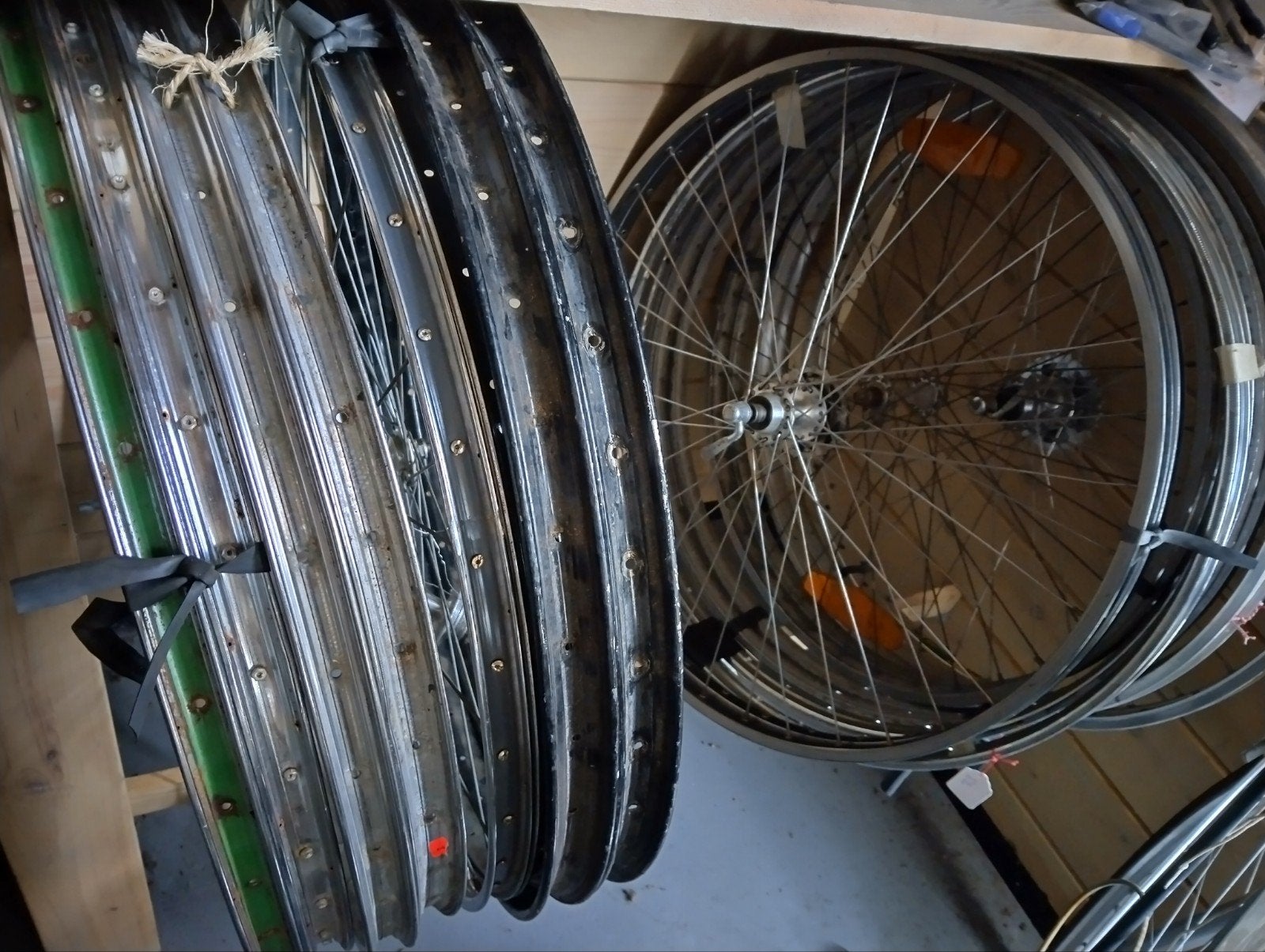 Fiets wielen, Ophalen