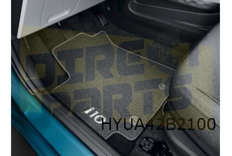 Hyundai i10 (3/20-) Mattenset (4x) tekst 'i10' velours Origi, Autos : Pièces & Accessoires, Neuf, -, -, Hyundai