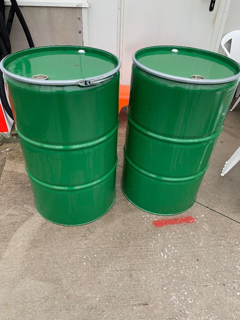 2 ST REGENTONNEN IJZERE 240 LITER, Tuin en Terras, Ophalen, Nieuw