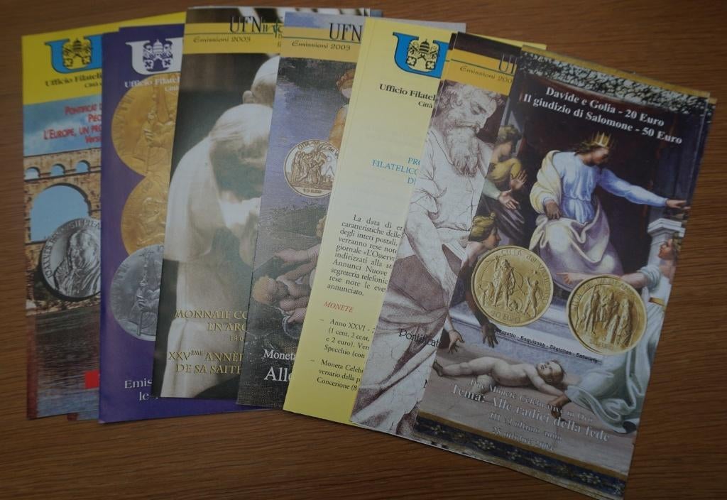 Brochures d'information euros du Vatican et de Saint-Marin, Timbres & Monnaies, Monnaies | Europe | Monnaies euro, Enlèvement ou Envoi