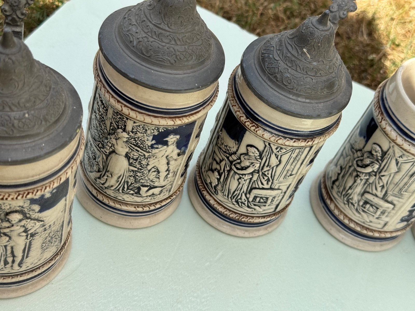 Duitse Bierglazen in steen, Ophalen