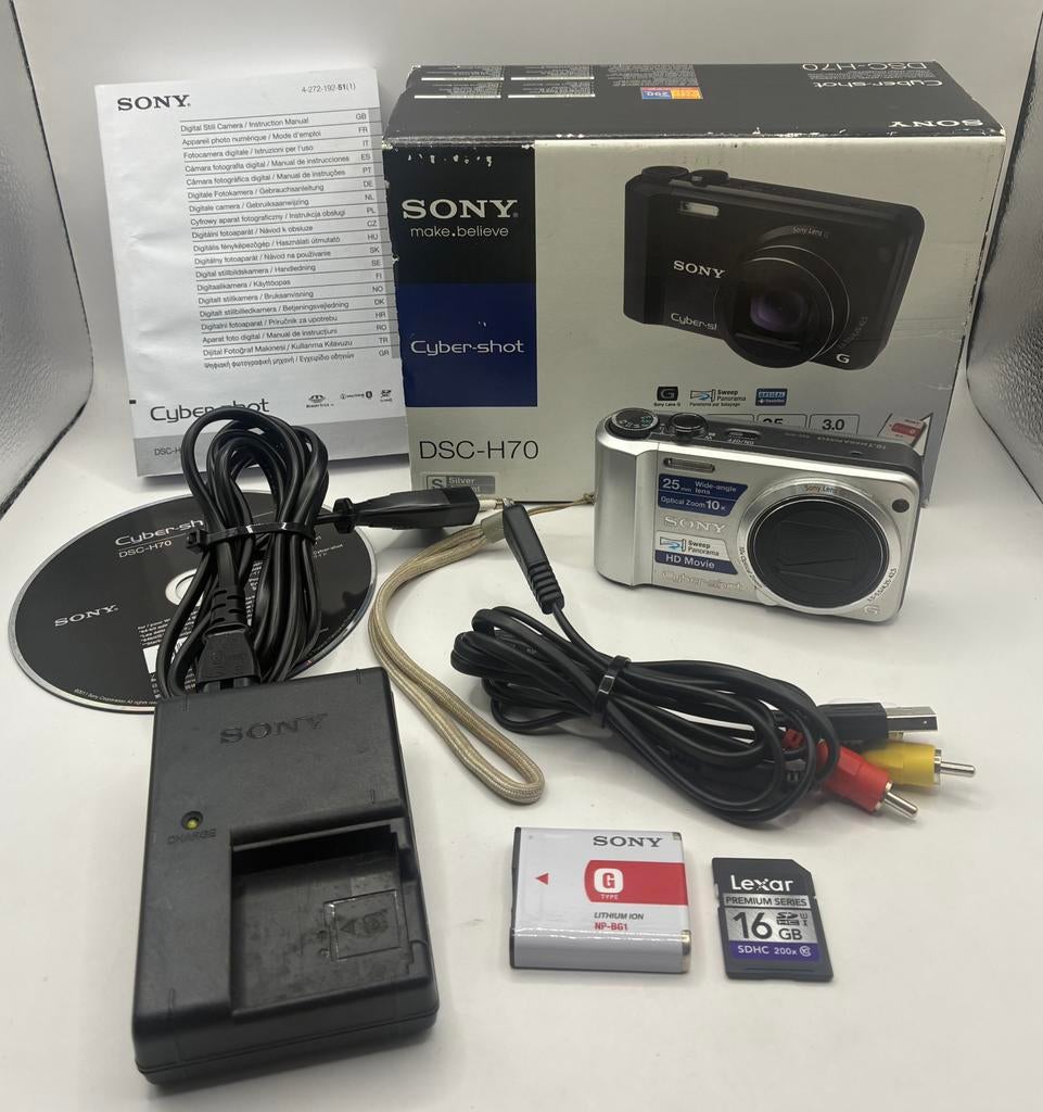 Sony Cyber-shot DSC-H70 - compact camera, Ophalen of Verzenden, Zo goed als nieuw