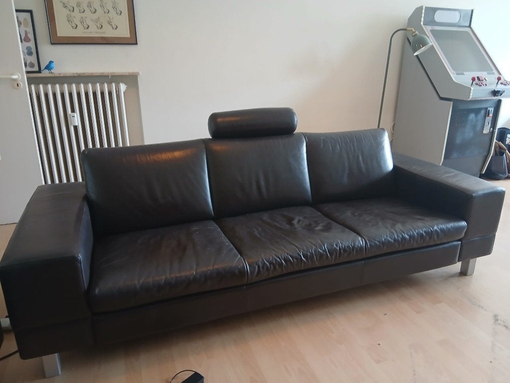 leren zetels (set of apart), 200 à 250 cm, Enlèvement, Utilisé, Cuir