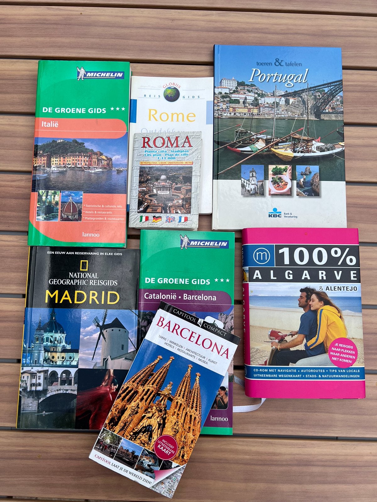 Pakket van 7 reisgidsen - Italië - Spanje - Portugal, Boeken, Reisgidsen, Ophalen, Zo goed als nieuw, Europa, Reisgids of -boek