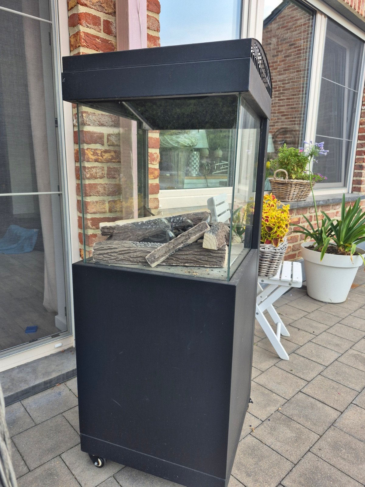 terrasverwarmer sfeerhaard op gas, Tuin en Terras, Terrasverwarmers, Ophalen, Gas