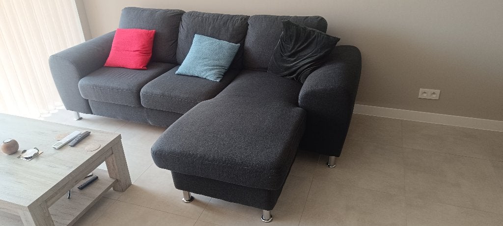 Hoekbank L. Nooit gerookt. Gratis. 260x160cm, Ophalen, 250 tot 300 cm, Gebruikt, Minder dan 75 cm