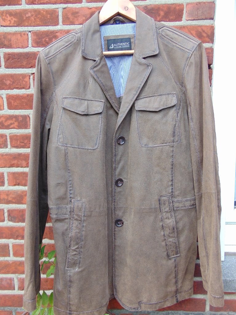 Jas in leder, Enlèvement ou Envoi, Porté, Taille 48/50 (M), Brun