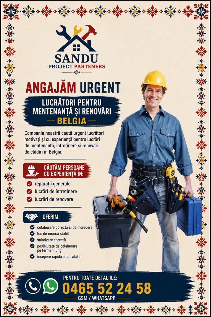 lucrători pentru mentenanță și renovări