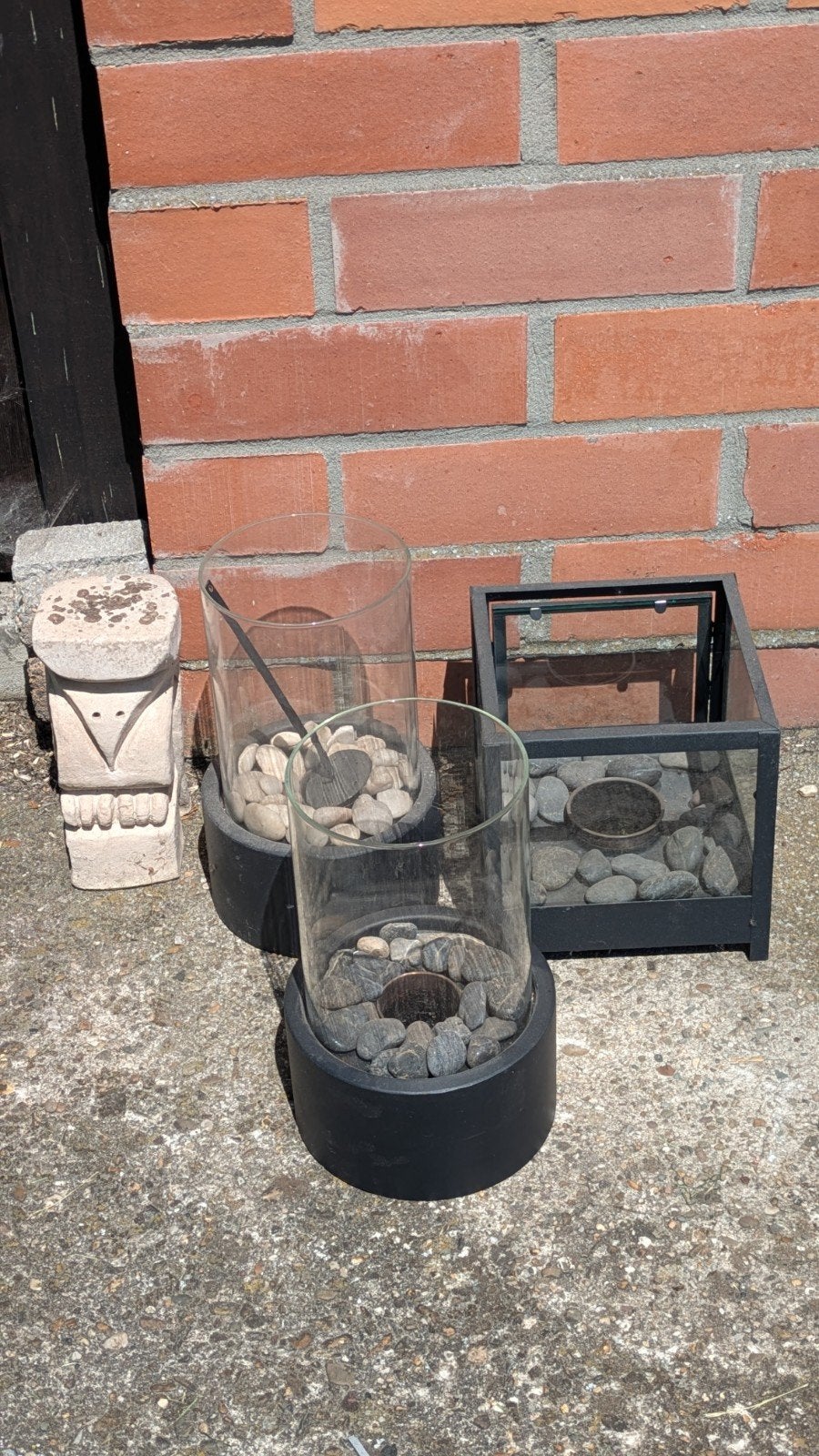 3 ethanol vuurtjes, Ophalen