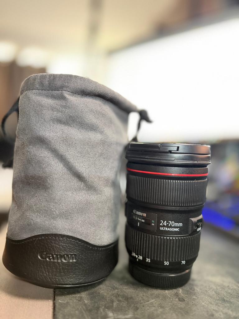 Canon EF 24-70 f2.8 USM II, Audio, Tv en Foto, Foto | Lenzen en Objectieven, Ophalen, Zo goed als nieuw