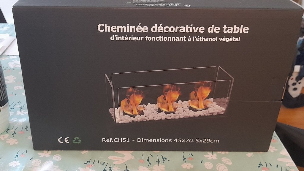 Cheminée décorative de table automne hiver cosy cocooning, Enlèvement, Comme neuf, Cheminée sur pied, Autres types