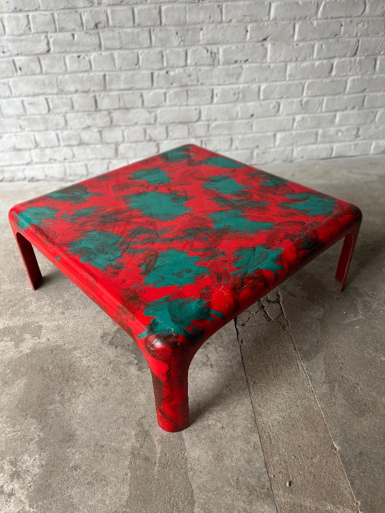 Table base, Maison & Meubles, Tables | Tables de salon, Utilisé, Moins de 50 cm, 50 à 100 cm, 50 à 100 cm, Carré, Verre, Synthétique