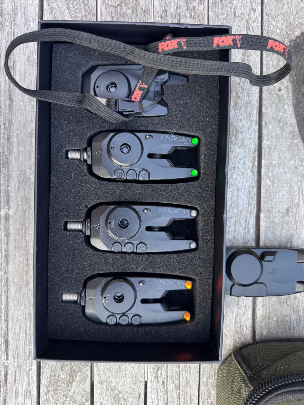Fox Mini Micron 3+1 beetmelder set, Watersport en Boten, Hengelsport | Karpervissen, Ophalen, Zo goed als nieuw