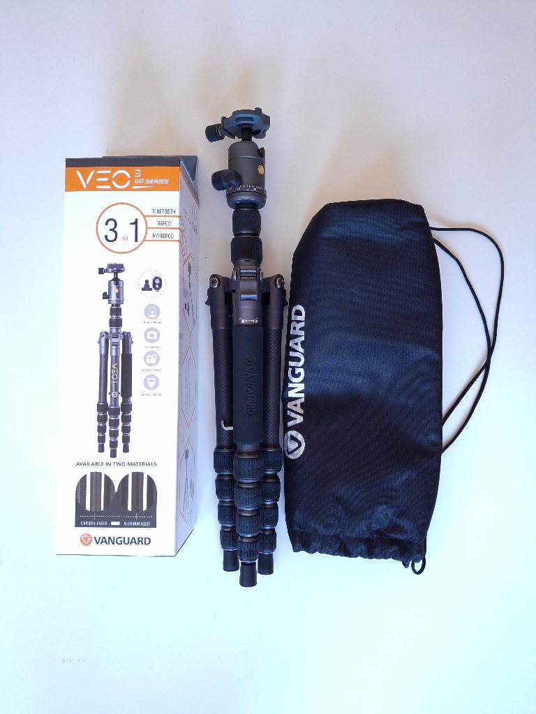 Vanguard VEO 3GO 235CB statief, Zo goed als nieuw, Minder dan 150 cm, Met balhoofd, Ophalen of Verzenden