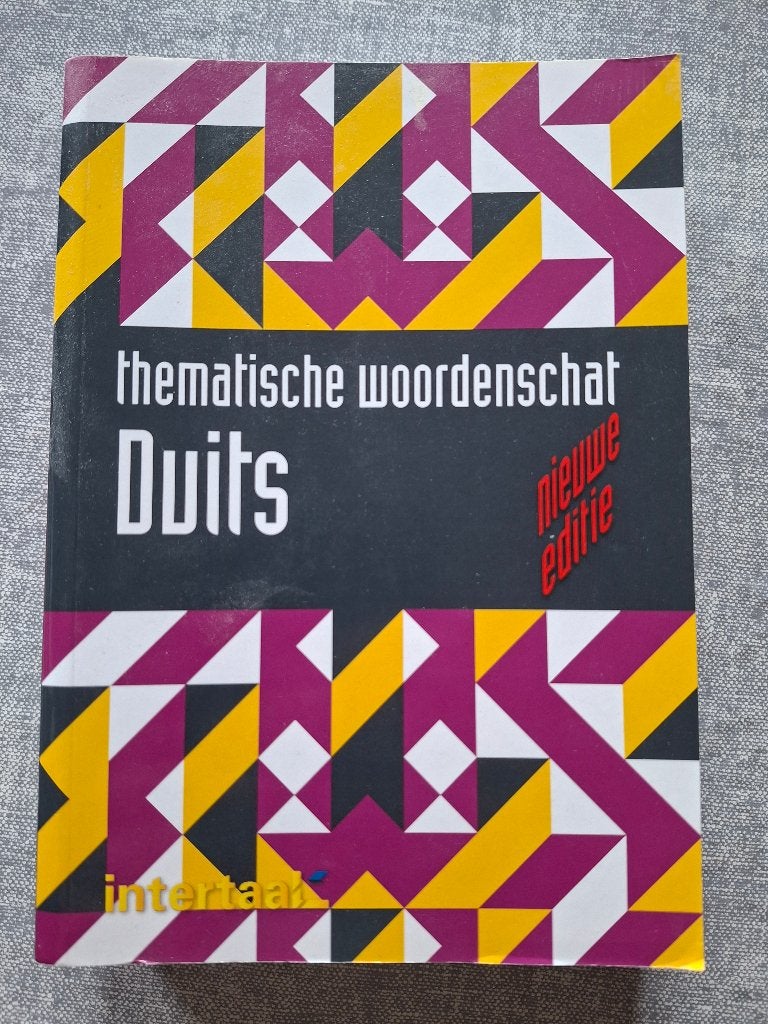 Schoolboek: Thematische woordenschat Duits, Boeken, Ophalen of Verzenden, Zo goed als nieuw, Duits, Intertaal