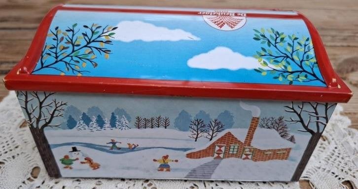 Blik 4 jaargetijden , De Beukelaer, Ophalen of Verzenden, Gebruikt, Koek(jes), Overige merken