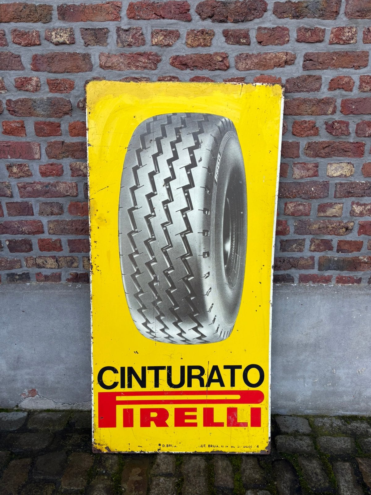 Reclamebord Pirelli, Ophalen, Zo goed als nieuw, Reclamebord