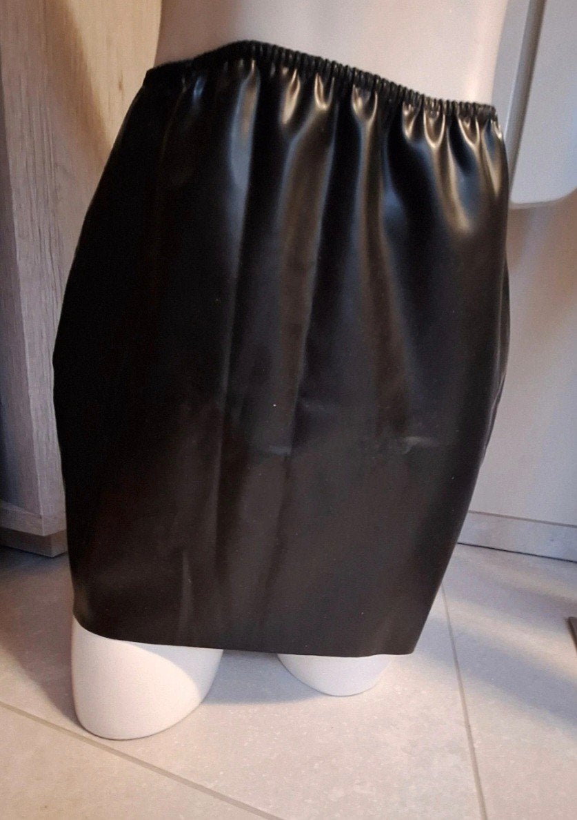 Datex (100% latex op stof) rokje lende 32 à 40 cm, Kleding | Dames, Zwart, Nieuw, Ophalen of Verzenden, Onbekend
