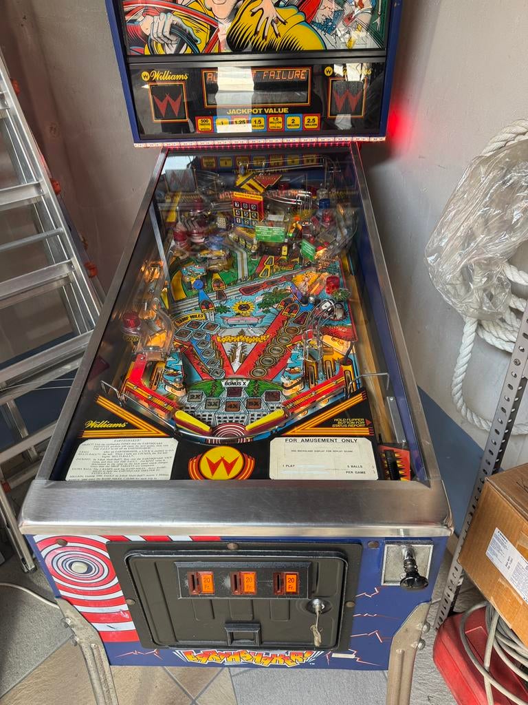 Flipperkast earthshaker williams, Verzamelen, Automaten | Flipperkasten, Ophalen, Zo goed als nieuw, Flipperkast, Williams