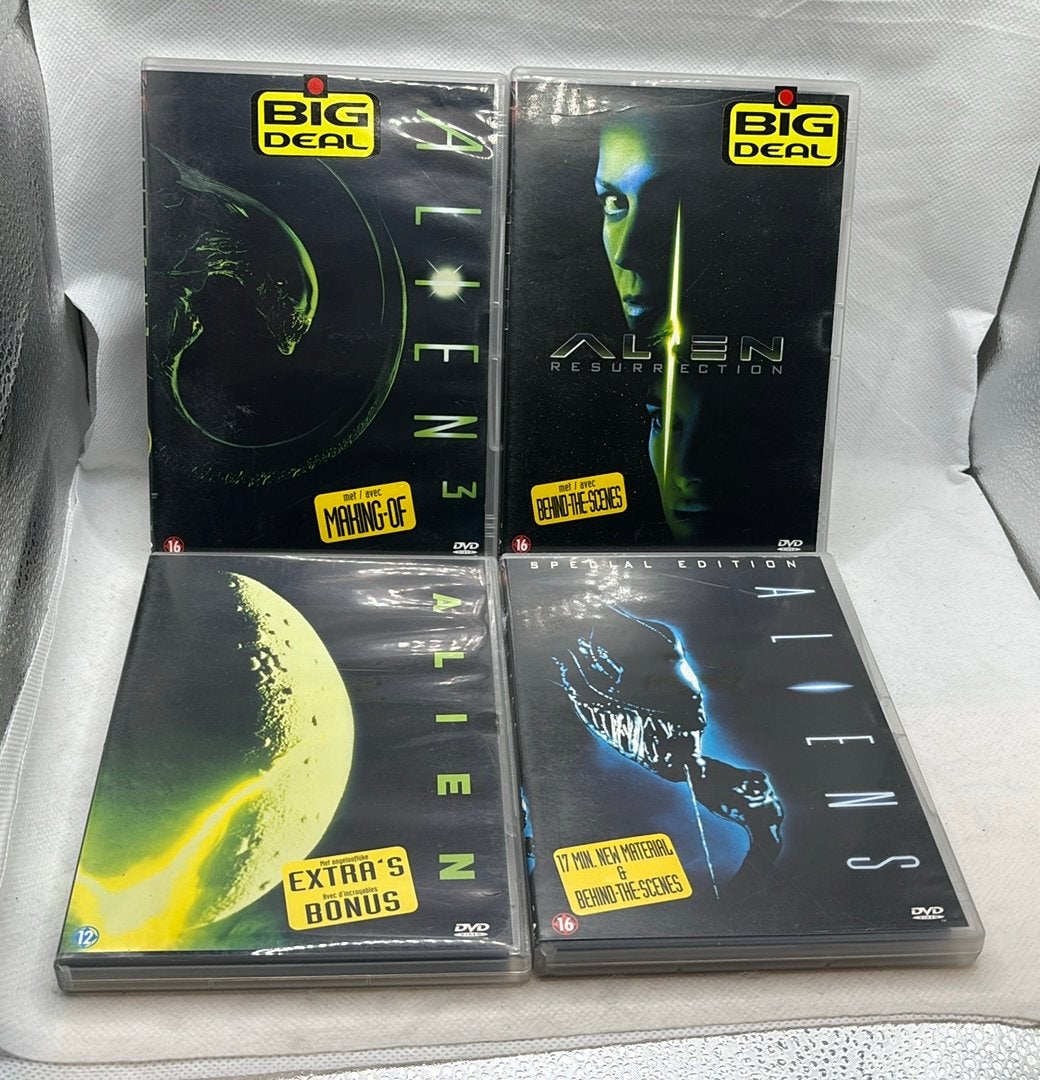 Alien Quadrilogy dvd-set — Alien 1, 2, 3 en Resurrection, Cd's en Dvd's, Dvd's | Horror, Ophalen of Verzenden, Gebruikt