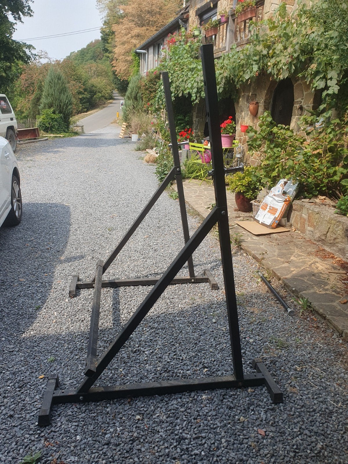 Rack à squat, Sport en Fitness, Ophalen, Ligfiets