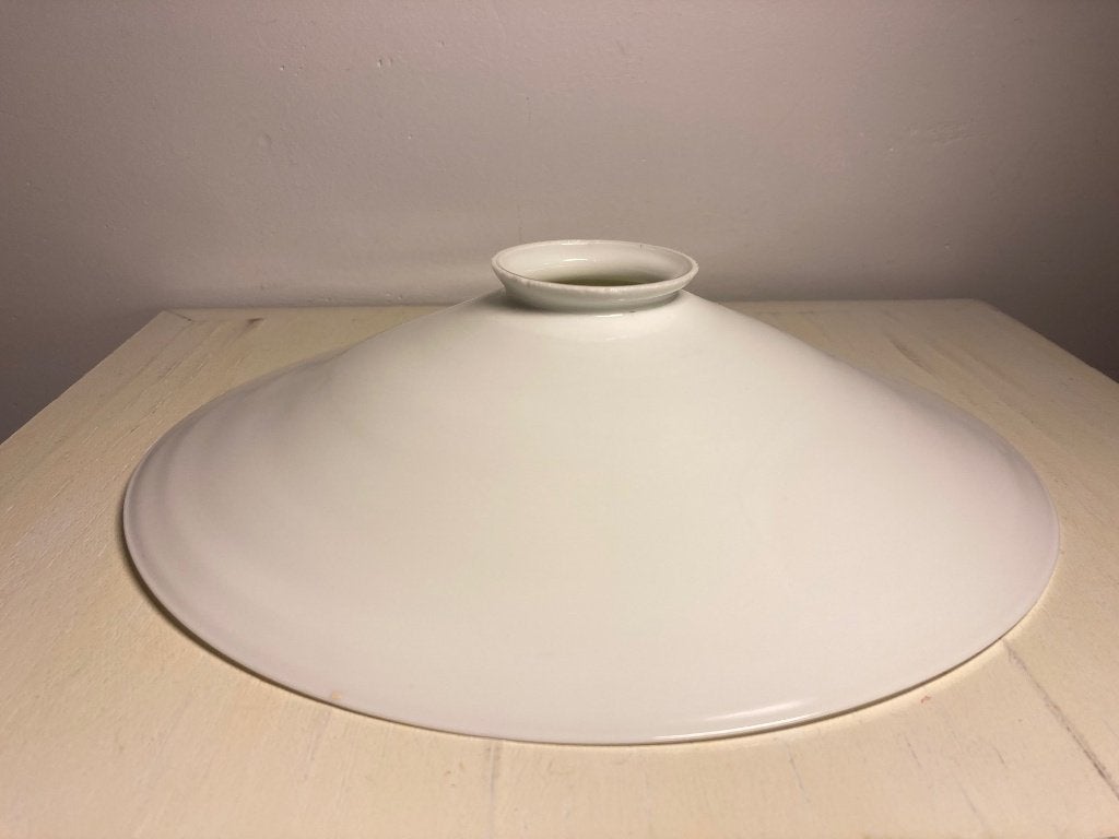 Antieke opaline melkglas lampenkappen - 3 stuks 25 cm, Antiek en Kunst, Ophalen of Verzenden