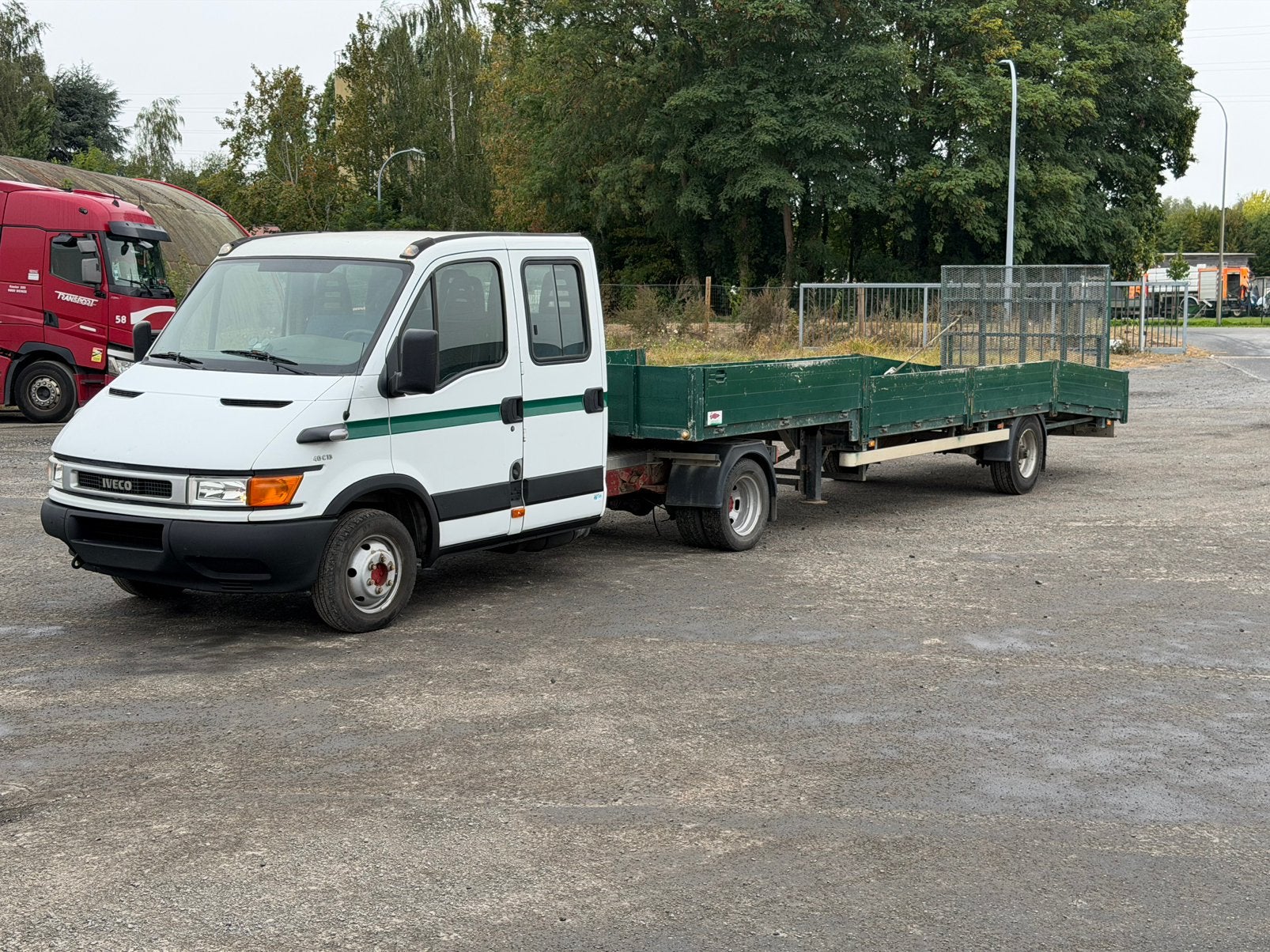 Iveco daily 40c130 be met dieplader/autotrailer, Autos, Achat, 4 portes, Entreprise, Iveco