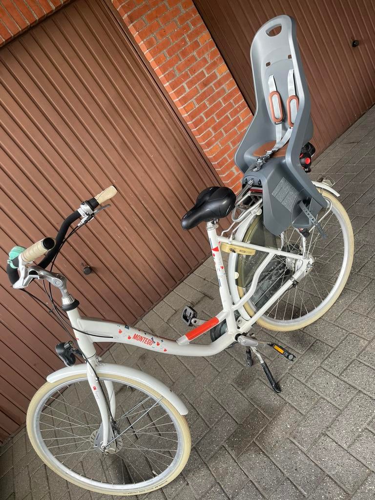 Mamafiets met kinderzitje, Fietsen en Brommers, Ophalen, Zo goed als nieuw
