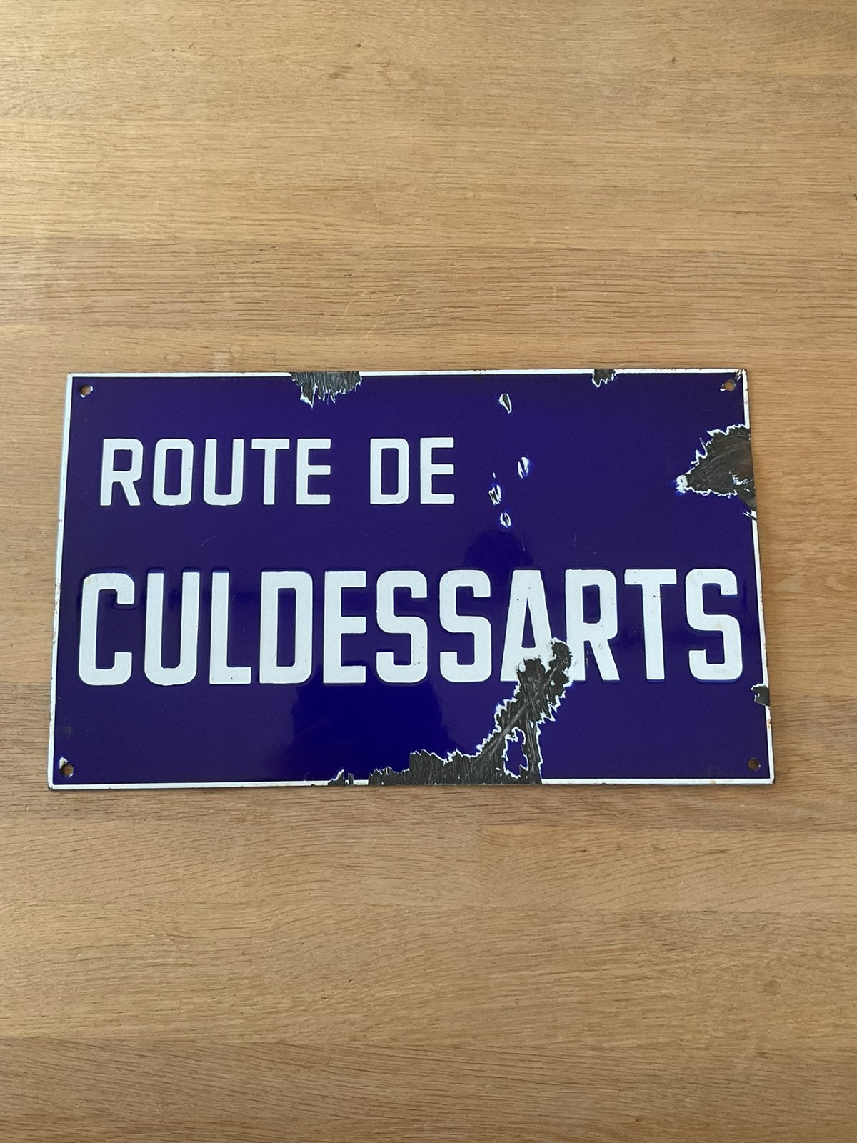 Geëmailleerde plaat, Verzamelen, Ophalen of Verzenden, Gebruikt, Reclamebord