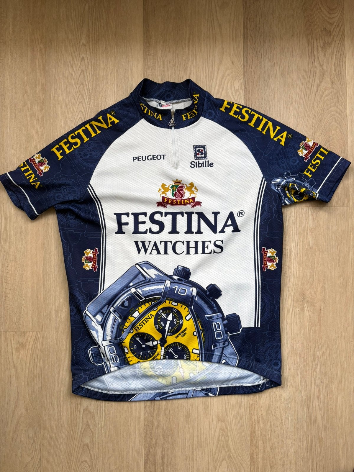 Vintage wielershirt koerstrui Festina, Vélos & Vélomoteurs, Accessoires vélo | Vêtements de cyclisme, Enlèvement ou Envoi, Comme neuf