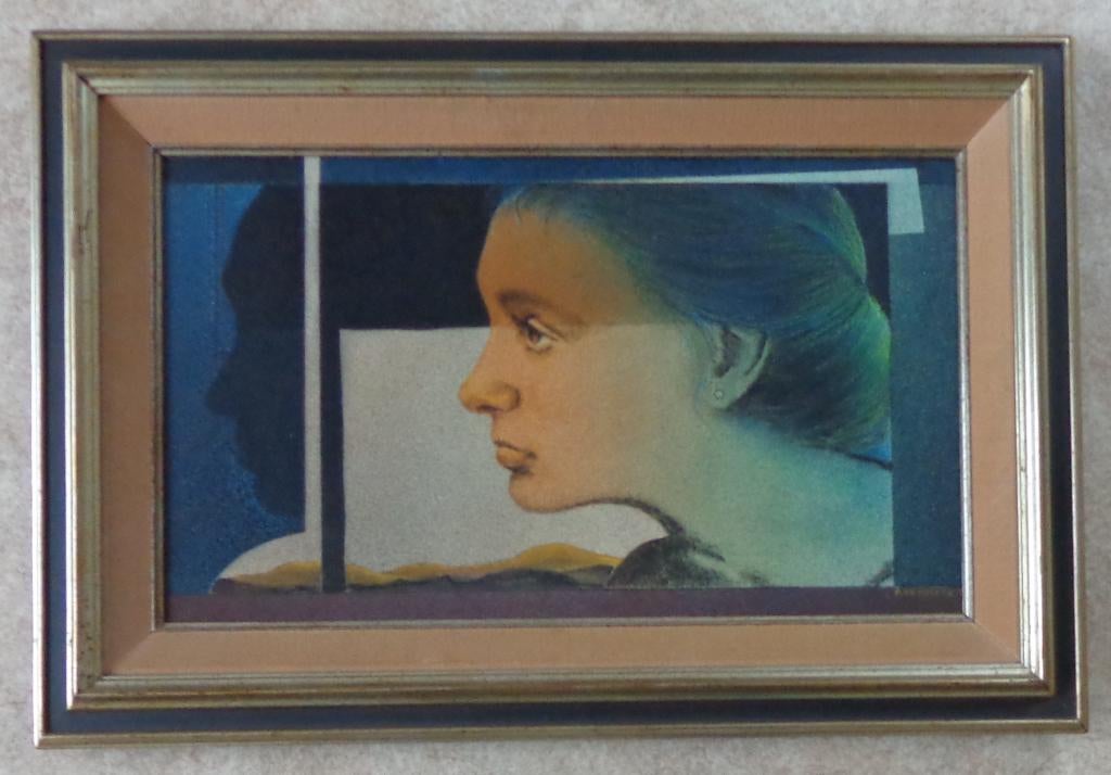 PAUL DE COCKER / SCHOONHEID / OLIEVERF / 47x69cm / KADER SIG, Ophalen of Verzenden