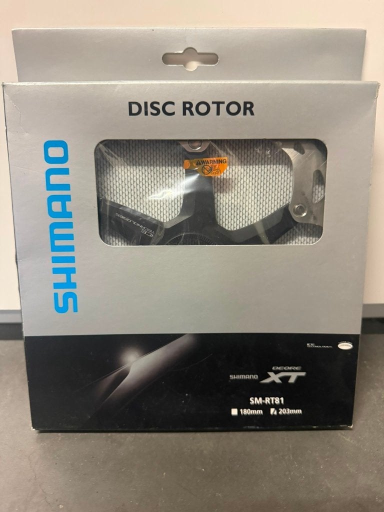 Shimano Deore XT Remschijf SM-RT81 (203mm) – Center Lock, Fietsen en Brommers, Fietsonderdelen, Ophalen, Aluminium