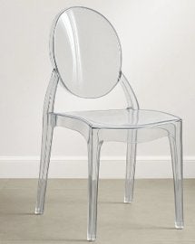 3 chaises transparentes style Starck, Maison & Meubles, Trois, Autres couleurs, Design, Comme neuf