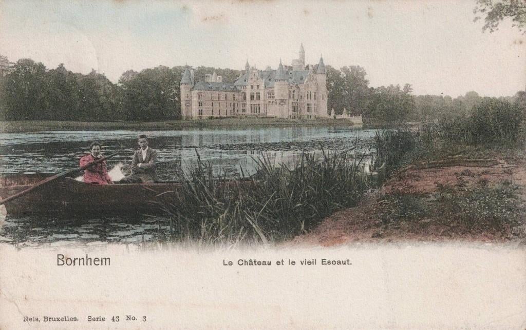 Bornhem Le Château et le vieil Escaut Ed.Nels Bruxelles, Envoi, Avant 1920, Affranchie, Anvers