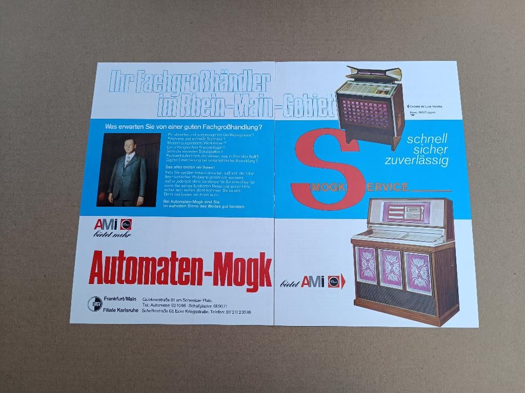 Reclame: Rowe-AMi CMM4/ MM6 (1971) jukebox, Envoi, Ami