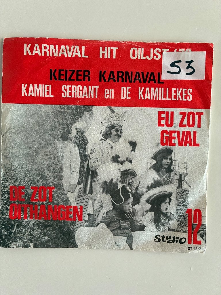 Single Kamiel Sergant - Aalst carnaval, Cd's en Dvd's, Ophalen, Gebruikt, Overige formaten, Overige typen