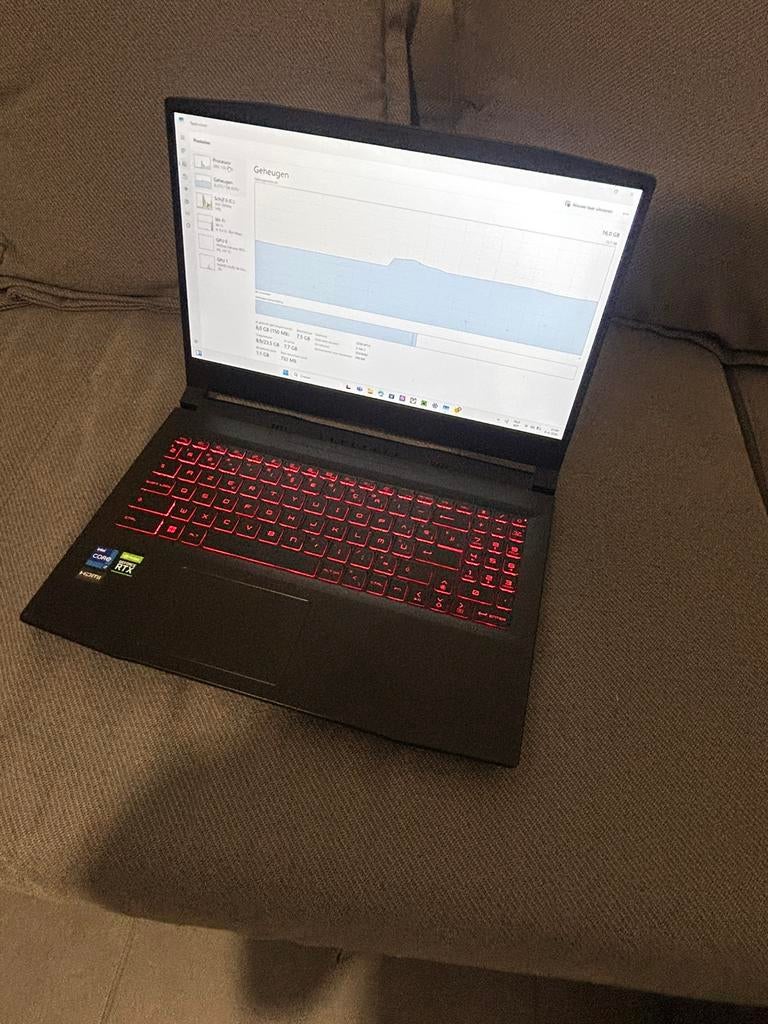 Gaming laptop msi, Computers en Software, Ophalen, Zo goed als nieuw, Gaming, SSD