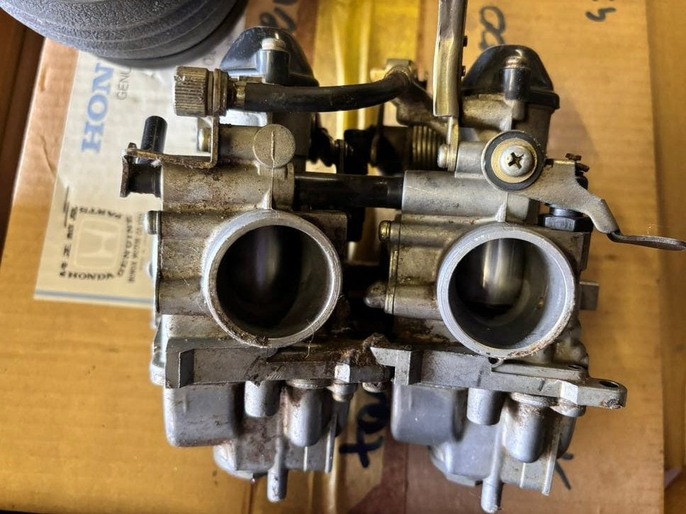 Carburatorset Honda XR250 Keihin, Ophalen of Verzenden, Gebruikt