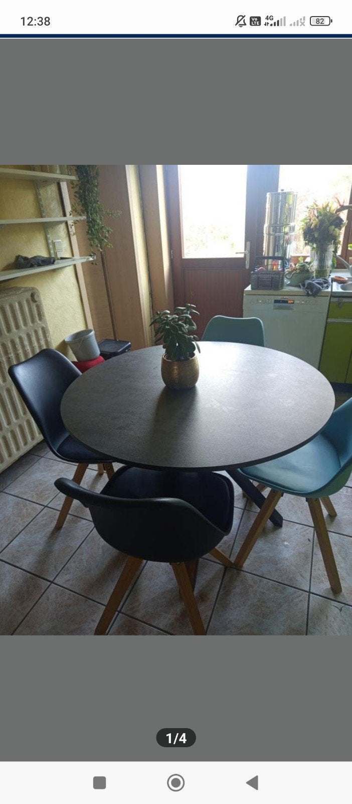 table Ikea avec 4 chaises, Maison & Meubles, Enlèvement