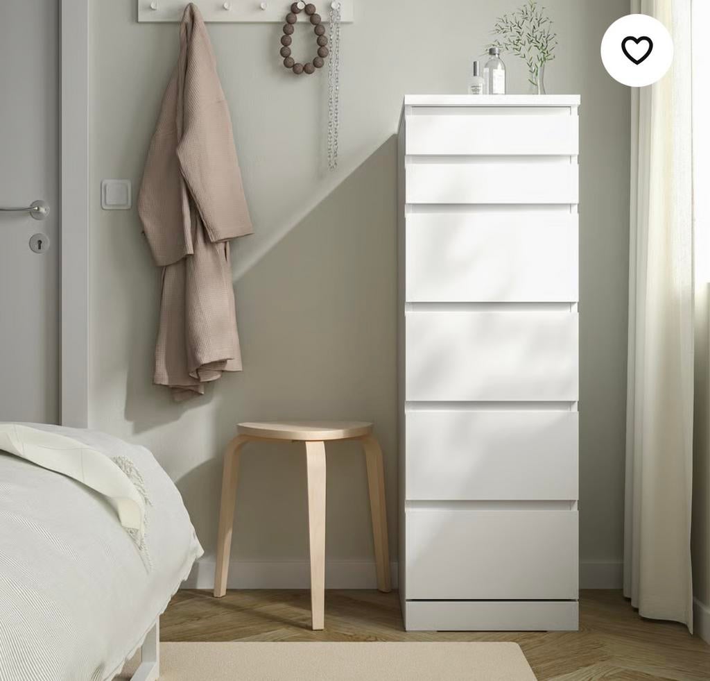 Ladekast met spiegel boveaan perfect als make-up meubel, Huis en Inrichting, Ophalen, Gebruikt, 5 laden of meer, 50 tot 100 cm