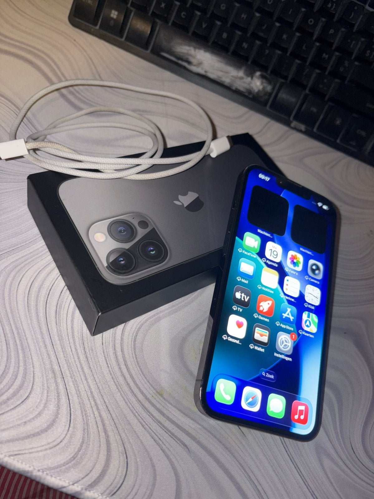IPHONE 13 PRO 256GB 73% batterij, Telecommunicatie, Ophalen, Zo goed als nieuw, Zwart, IPhone 13