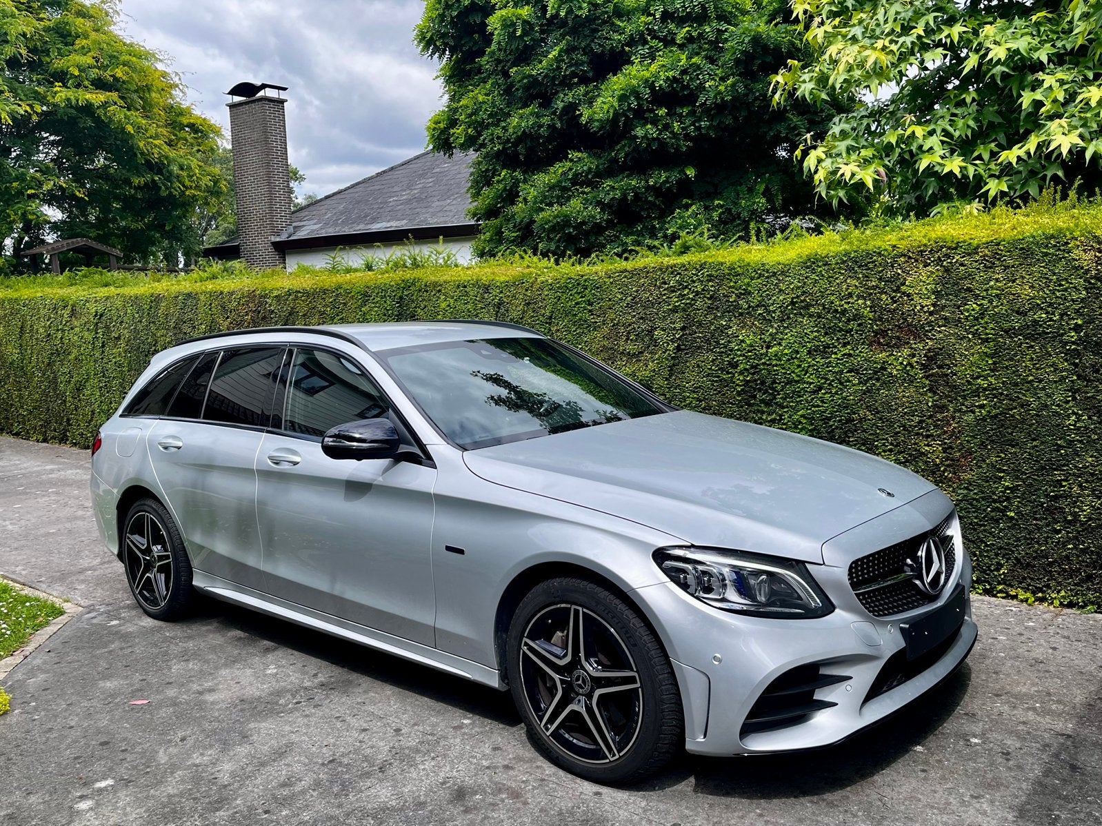 Mercedes C300e Amg, Autos, Mercedes-Benz, Cuir, Argent ou Gris, Achat, Euro 6