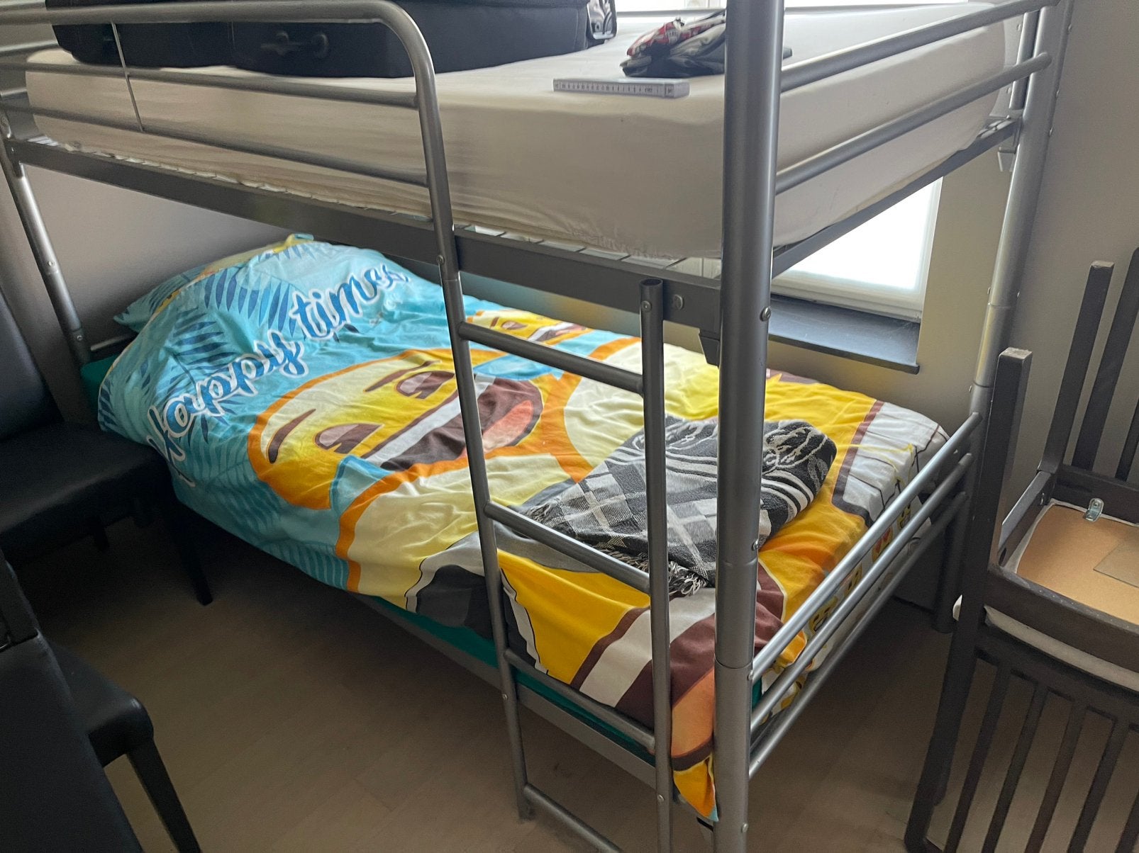 Stapelbed zonder matras, Huis en Inrichting, Slaapkamer | Bedden, Ophalen, Verstelbaar, 90 cm, Eenpersoons