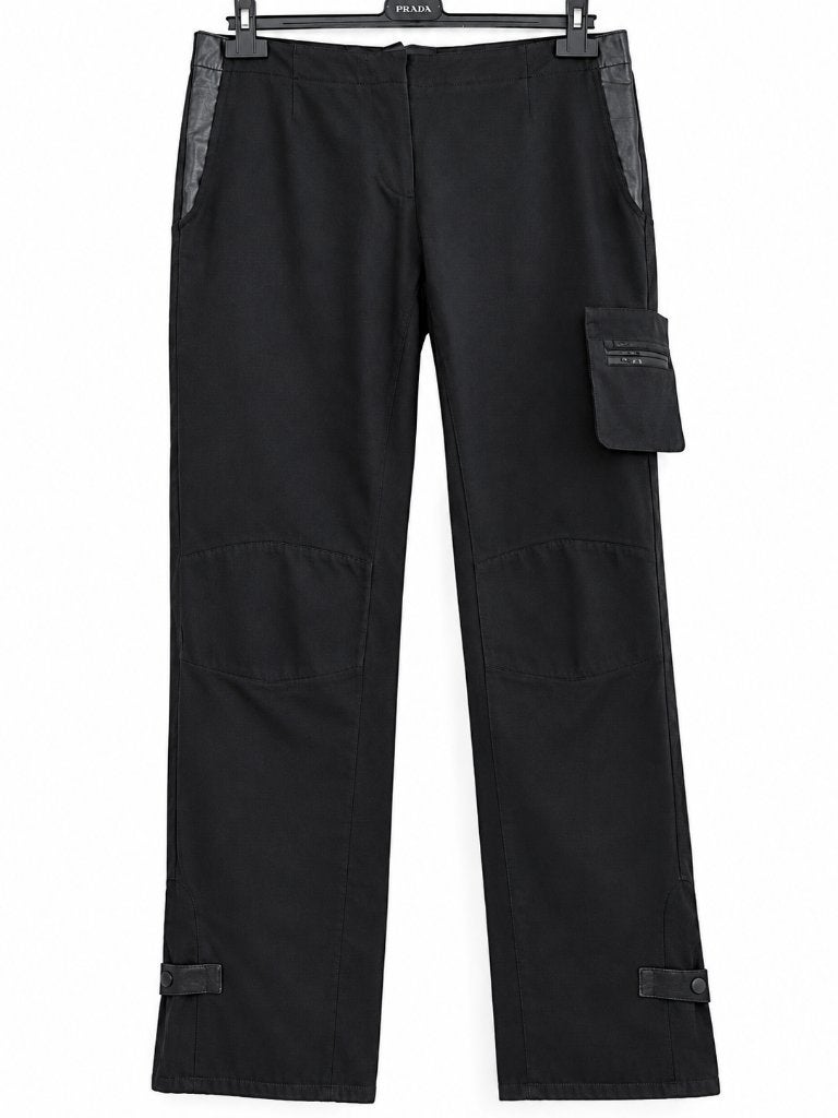 Pantalon noir unique Prada + label - IT 46 - jamais porté, Neuf, Taille 38/40 (M), Longs, Noir